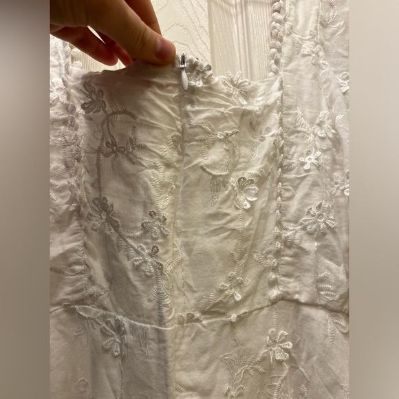 Showpo Fancy A Spritz Dress In White Embroidery Mini Dress - Picture 11 of 11